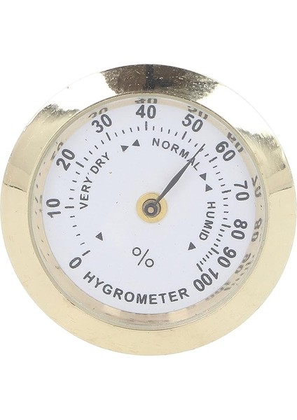 Profesyonel Keman Müzisyenleri Için Yuvarlak Keman Higrometre Katı Alaşım Higrometre Göstergesi