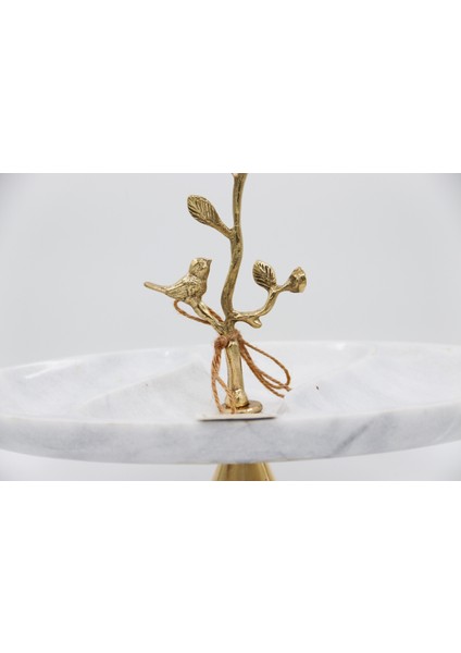 El Yapımı Dekoratıf Mermer Taşlı Bronz Desenli Tabak fiyatları