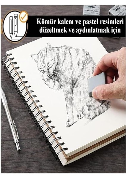 Hamur Silgi Kutulu 4 Adet Silka Hamur Silgi Çizim Silgisi Yoğrulabilir Silgi Plastik Kutulu Resim Sanatsal Silgi fırsatları