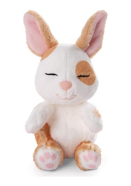 48707 Soft Toy Sleeping Pets Bunny Caramel Dotted In Peach Basket 12CM fırsatları