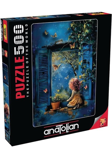 Puzzle - Mavi Gece / 500 Parça Puzzle, #3639