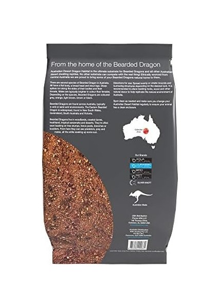 Jurassicnatural Natural Avustralya Çöl Ejderhası Habitatı 4,5 kg Sakallı Ejderhalar ve Diğer Kertenkeleler Için Yüzey