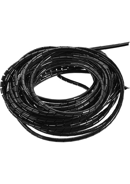 Kablo Sarısı, Tel Yönetimi Pc Tv Ev Ofisi 6mm Siyah, Kabloları Organize Eder ve Korur, Kolayca Kesilir, Düzgün Bir Şekilde Dağınık Teller, Aşınma ve Yalıtımdan Korur, Pc,