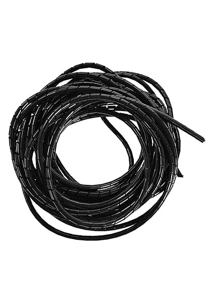 Kablo Sarısı, Tel Yönetimi Pc Tv Ev Ofisi 6mm Siyah, Kabloları Organize Eder ve Korur, Kolayca Kesilir, Düzgün Bir Şekilde Dağınık Teller, Aşınma ve Yalıtımdan Korur, Pc, fiyatları