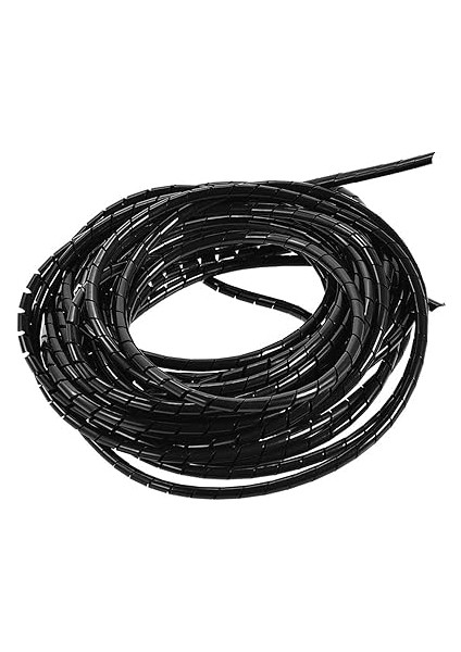 Kablo Sarısı, Tel Yönetimi Pc Tv Ev Ofisi 6mm Siyah, Kabloları Organize Eder ve Korur, Kolayca Kesilir, Düzgün Bir Şekilde Dağınık Teller, Aşınma ve Yalıtımdan Korur, Pc, fırsatları