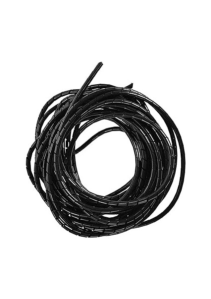 Kablo Sarısı, Tel Yönetimi Pc Tv Ev Ofisi 6mm Siyah, Kabloları Organize Eder ve Korur, Kolayca Kesilir, Düzgün Bir Şekilde Dağınık Teller, Aşınma ve Yalıtımdan Korur, Pc, indirimleri