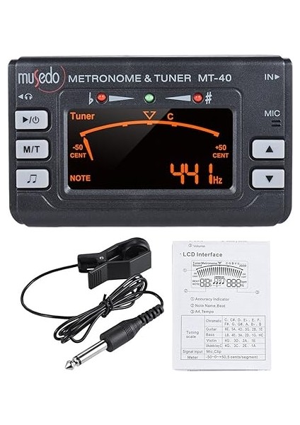 Taşınabil Enstrüman 3'ü 1 Arada Metronom Akort Cihazı Gitar Bas Keman Ukulele Kromatik Net Ekran Için Ton Jeneratörü fırsatları