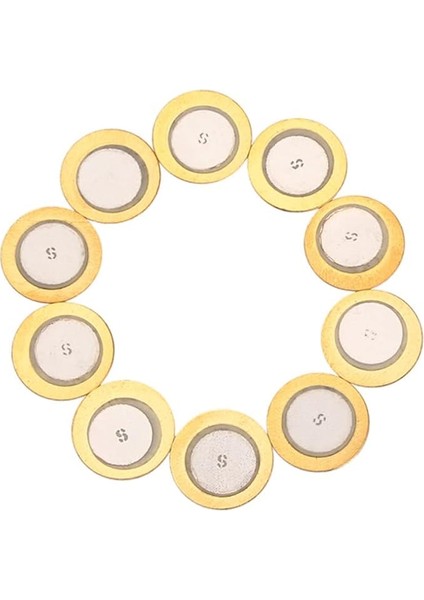 10 Adet Çapında Piezo Disk Enstrümanlar Için Yüksek Kalite Piezo Elemanlar Gitar Aksesuarı ve Mikrofonlar ile Uyumlu
