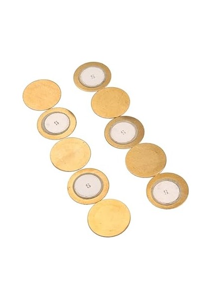 10 Adet Çapında Piezo Disk Enstrümanlar Için Yüksek Kalite Piezo Elemanlar Gitar Aksesuarı ve Mikrofonlar ile Uyumlu modelleri