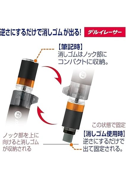 Delguard Type-Er Versatil Kalem, 0.5 Mm, Siyah modelleri