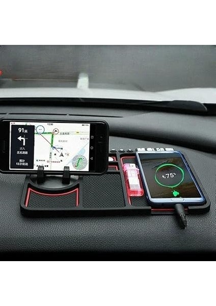 Torpido Üstü Numaratörlü Telefon Tutucu Kaydırmaz Mat Araba Için Kaymaz Telefon Pedi, Çok Işlevli Araba Kaymaz Gösterge Paneli Matı, Evrensel 360° Dönebilen Cep Telefonu Tutucu fiyatları