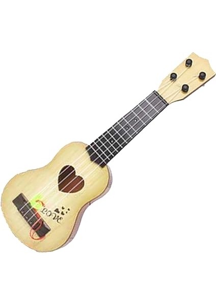 Plastik Ukelele Oyuncak, Hafif Açık Düğme Tasarımı 35 cm 4 Teller Erken Eğitim Seçimi Olan Çocuklar Için Ukulele (Haki) modelleri
