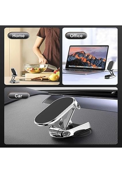 Manyetik Telefon Tutucu, Evrensel Fit Dashboard Telefon Tutucu Araç Için Esnek Kararlı Sabitleme 360 ​​° Döndürme Katlanır Küçülür Mıknatıslı modelleri