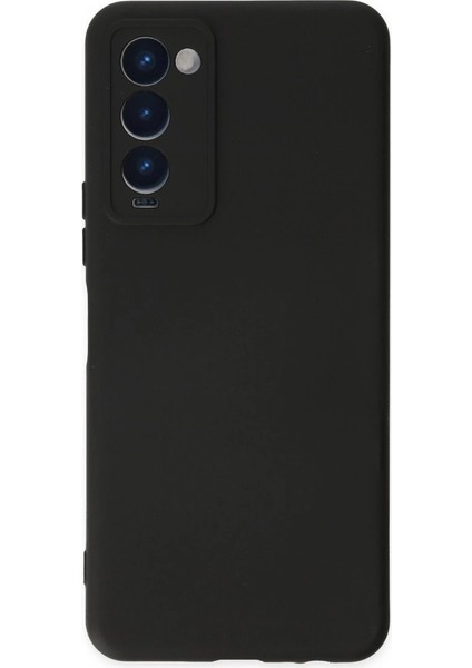 Tecno Camon 18 Kılıf Nano Içi Kadife Silikon - Siyah