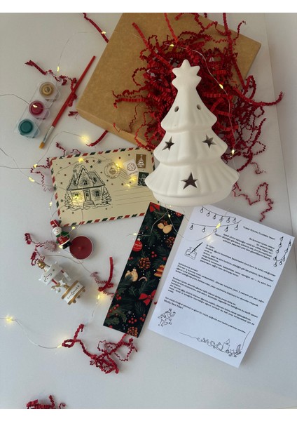 Yılbaşı Yetişkin Seramik Boyama Kutusu – Yeni Yıl Hobi ve Sanat Etkinlik Seti (Seramik Figür, Boyalar ve Fırça Dahil) fiyatları