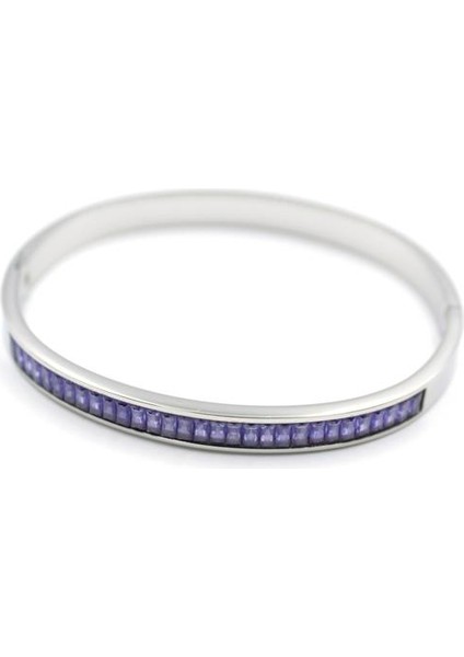 Baget Taşlı Bilezik - Mor fiyatları