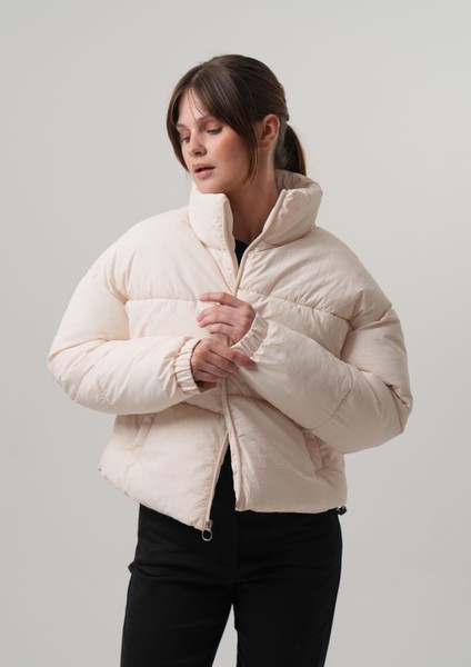 Zeta Kadın Mont Şişme Kadın Crop Mont modelleri