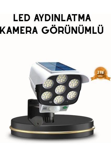 Güneş Paneliyle Şarj Olan Hareket Sensörlü Dış Mekan Güvenlik Lambası Ayarl - MCT6668-2576