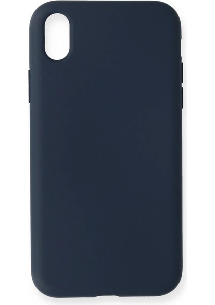 Iphone Xr Kılıf Nano Içi Kadife Silikon - Lacivert