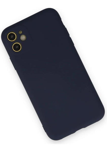 Iphone 12 Kılıf Nano Içi Kadife Silikon - Lacivert fiyatları