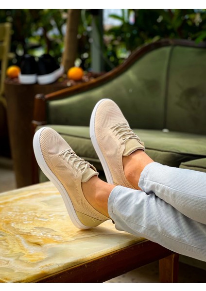 Drnds KB-101 Kuback Bej Triko Bağcıklı Günlük Erkek Ayakkabı (Numara: 40) fiyatları