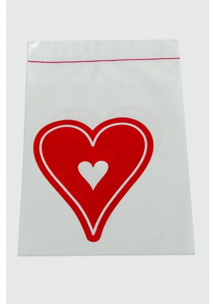 11*17 Kalp Sedef Poşet Paketi 100 Adet modelleri