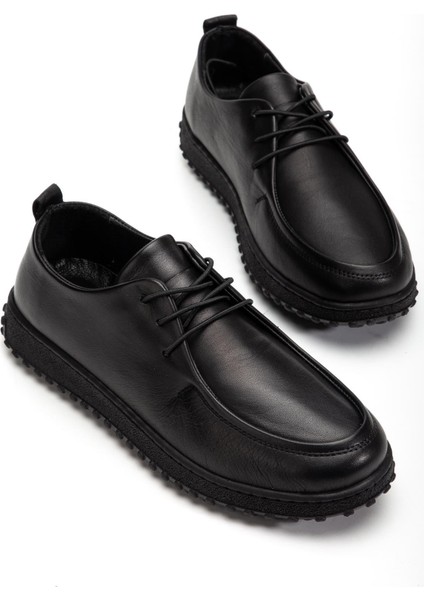Kadın Siyah Hakiki Deri Yumuşak Tasarım Ortopedik Hafif Oxford Casual Ayakkabı indirimleri