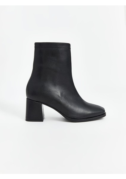 Yeni Sezon Deri Görünümlü Kadın Topuklu Ayakkabı fiyatları