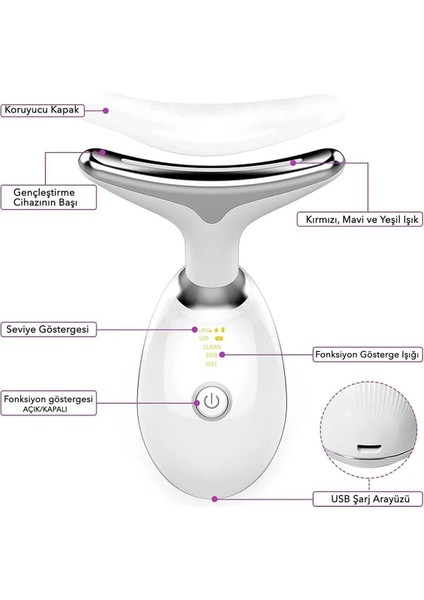Yüz ve Boyun Kırşıklık Ems Güzellik Cihazı ( Gıdık,sarkma,kırışıklık) modelleri