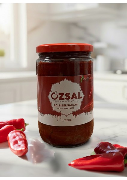Özsal Acı Biber Salçası 960 Gram