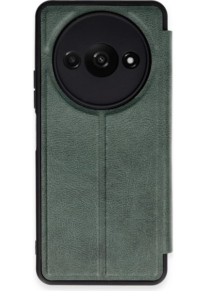 Newface A3 4g Kılıf Flip Cover - Koyu Yeşil