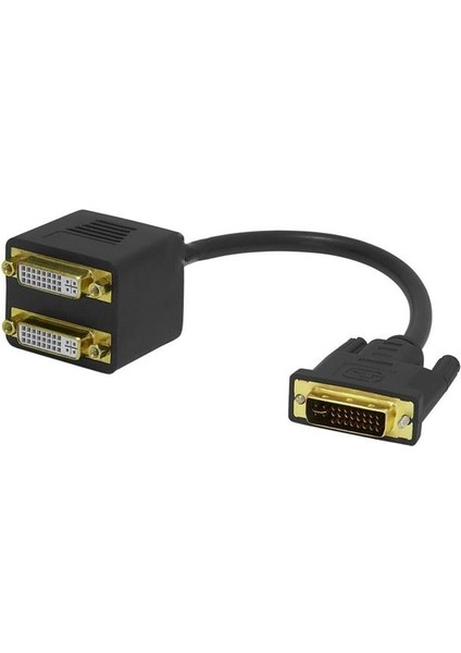 PM-25997 24+1 Dvı Erkek To 2x 24+5 Dvı Dişi Çoklayıcı Kablo 32CM