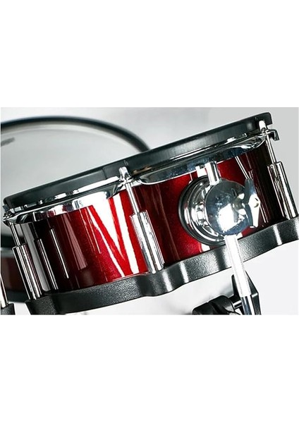 Drums Kit Acoustic Drum Style Five Drums Four Cymbals Electronic Drums Musical Instrument With Iron Drum Stand Professional Electronic Drums Set fırsatları