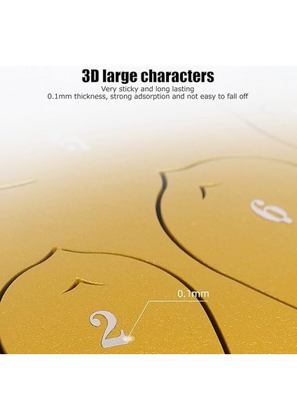 Etheral Davul Notunun Çıkartması, Büyük Yazı Tiplerinde Çelik Dilin Çıkartması Iyi Yapışma Hızlı Tanımlama Işlemi Perküsyonda Eğitim Için Bronzlaşma Için fiyatları