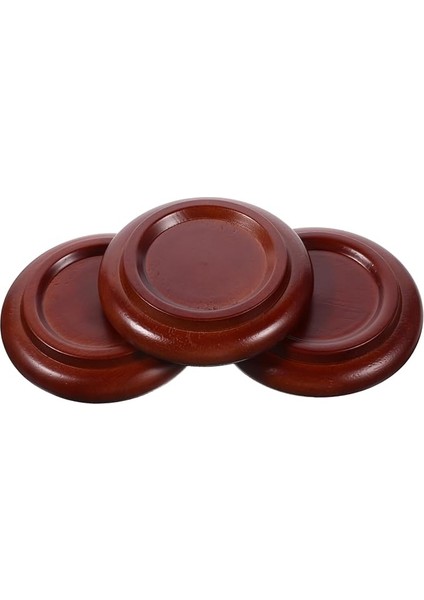 3 Adet Piyano Caster Kupası Dikey Piyano Zemin Koruyucu Kaymaz ve Geçirmeyen Tasarım Ahşap Zemin Koruması Için Uygun Kahverengi