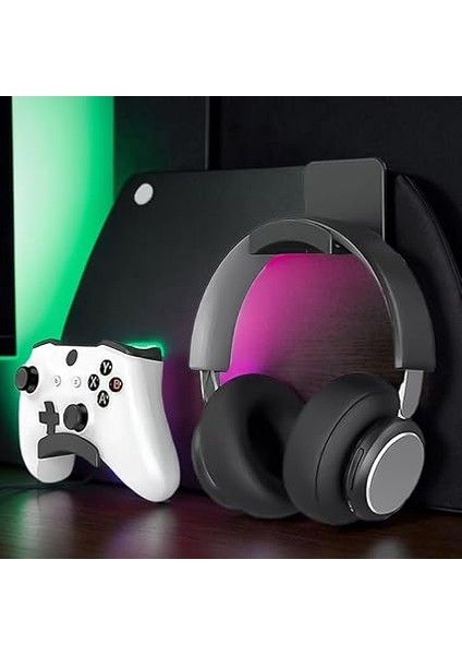 Kulaklık Standı Tutacağı - Yapışkanlı Oyun Kulaklığı Askısı, Masa Için Kulaklık Tutacağı, Evrensel Masa Duvara Montaj Kancası, Oyun Aksesuarı Denetleyici Kulaklık Standı fiyatları