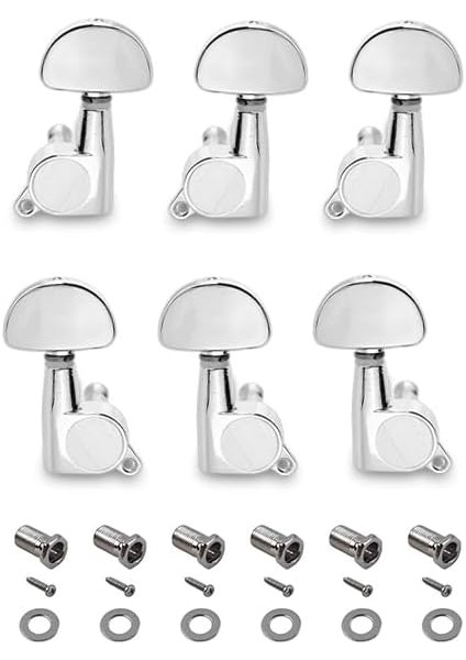 Gitar Için 6 Adet Akort Cihazı, 3l 3r Mekanik Akustik Gitar, Elektrikli Veya Akustik Gitar Için