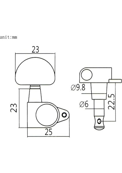Gitar Için 6 Adet Akort Cihazı, 3l 3r Mekanik Akustik Gitar, Elektrikli Veya Akustik Gitar Için modelleri