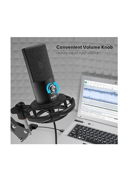 Akış Mikrofonu Pc Kollu, USB Mikrofon Ps4 Ps5 Mac, Pop Filtre, Shock Mount, Oyun Podcast Stüdyosu Için fiyatları