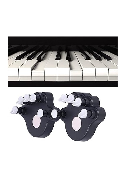 Piyano Parmak Eğitmeni 2 Adet Piyano Parmak Eğitmenleri Abs Silikon El Düzelticiler Kuvvet Antrenmanı Için Ortez Aletleri Gitar Parmak Gücü, Parmak Egzersizi ve El Güçlendirici Piyano ( fırsatları