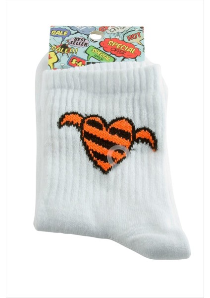 Kalp Kanat Kolej Çorap 8*28