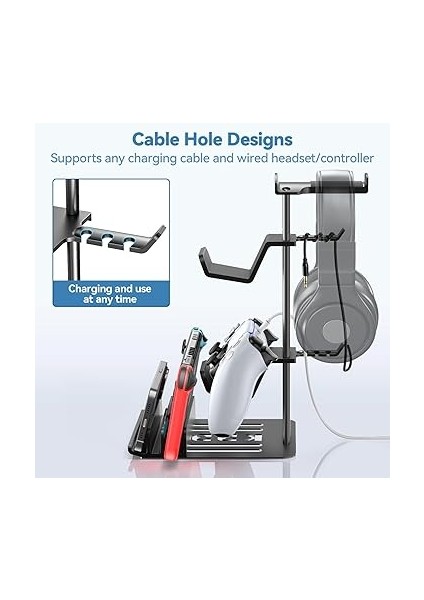 Oyun Kulaklığı Standı, Kumanda Tutucu ve Kulaklık Tutucu, Masa, Alüminyum Çubuklu Kulaklık Standı, Evrensel Kulaklık Standı, Anahtar, iPad Cep Telefonu Için fiyatları