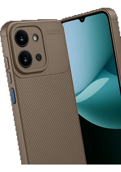 Xiaomi Redmi 15C 4g Auto Focus Karbon Kapak - KAHVERENGI-(5796) - MCT5605-1450 modelleri