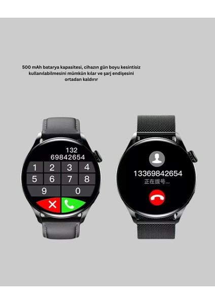 Akıllı Saat Gps Nabız Uyku Takibi Sesli Arama Titreşim Bildirimli - MCT9388-8643 modelleri