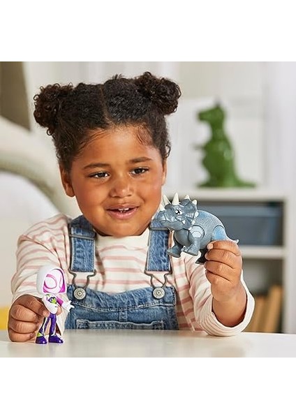 And His Amazing Friends Dino Webs Figürler Ghots-Spider & Rhino Dino fırsatları