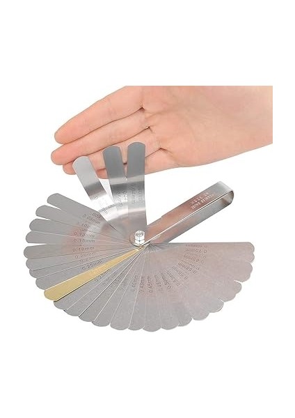 Gitar Luthier Araçları Kiti 9 Radius Ölçer 32 Bıçak Gitar Tamir Için Feeler Ölçer Bakım fırsatları