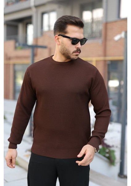 Erkek Selanik Örme Bisiklet Yaka Triko