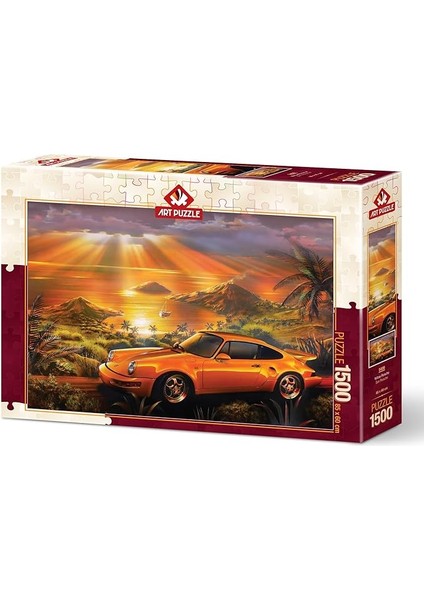 Puzzle Sarı Porsche 1500 Parça Puzzle