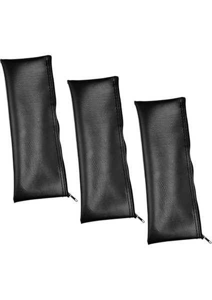 3 Adet Mikrofon Saklama Çantası Sırt Çanta Mikrafon Mikrofonu Mikrofon Çanta Kayıt Oyun Organizer Çanta Kablosuz Mikrofon Seyahat Için Mikrofon Kılıfı Mikrofon Sahibi Pu Black