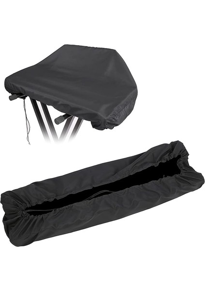 Siyah 61-Keys Dijital Piyano Piyano Müzik Aletlerinin Aksesuarları Için Su Geçirmez Su Geçirmez Ceket (88 Tuş Siyah)